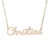 Fashion Chain Unisex Name Collar Chain Necklace