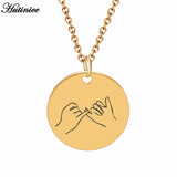Gold Silver Hand Gesture Necklace