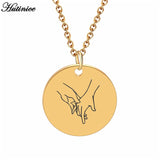 Gold Silver Hand Gesture Necklace