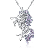 Cute Crystal Unicorn Necklace