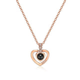 100 languages I love you Projection Pendant Necklace