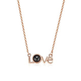 100 languages I love you Projection Pendant Necklace