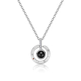 100 languages I love you Projection Pendant Necklace