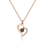 100 languages I love you Projection Pendant Necklace