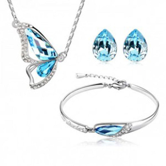 Free Shipping Water Drop Crystal Women Bridal Jewelry